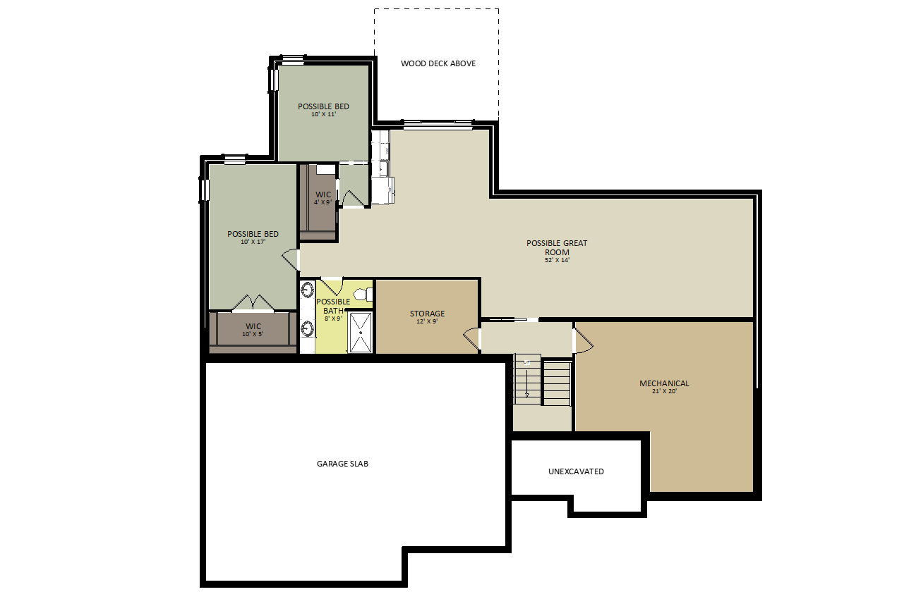 BaltimoreLower Level Floor Plan